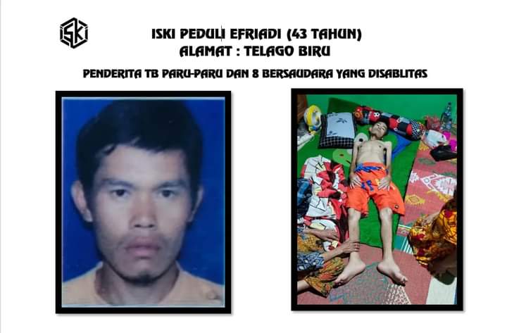 Efriadi 43 Tahun di Desa telago Biru Penderita Penyakit TB Paru- Paru