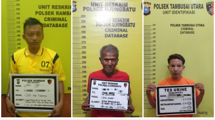 Polisi Tangkap Tiga Diduga Pelaku Judi Kim Hongkong Dan Togel Di Tkp Berbeda Di Rohul