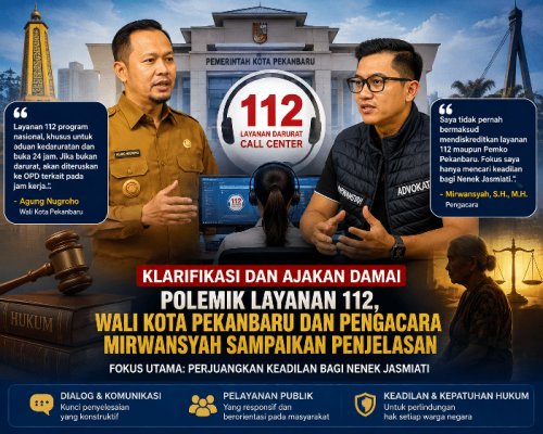 Usai Klarifikasi Wali Kota Pekanbaru soal Layanan 112, Mirwansyah Tegaskan Kritik Demi Pelayanan Publik dan Keadilan bagi Nenek Jasmiati